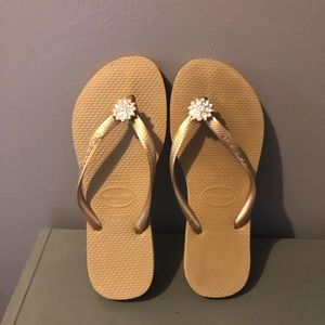 Havaianas slim crystal flip flop